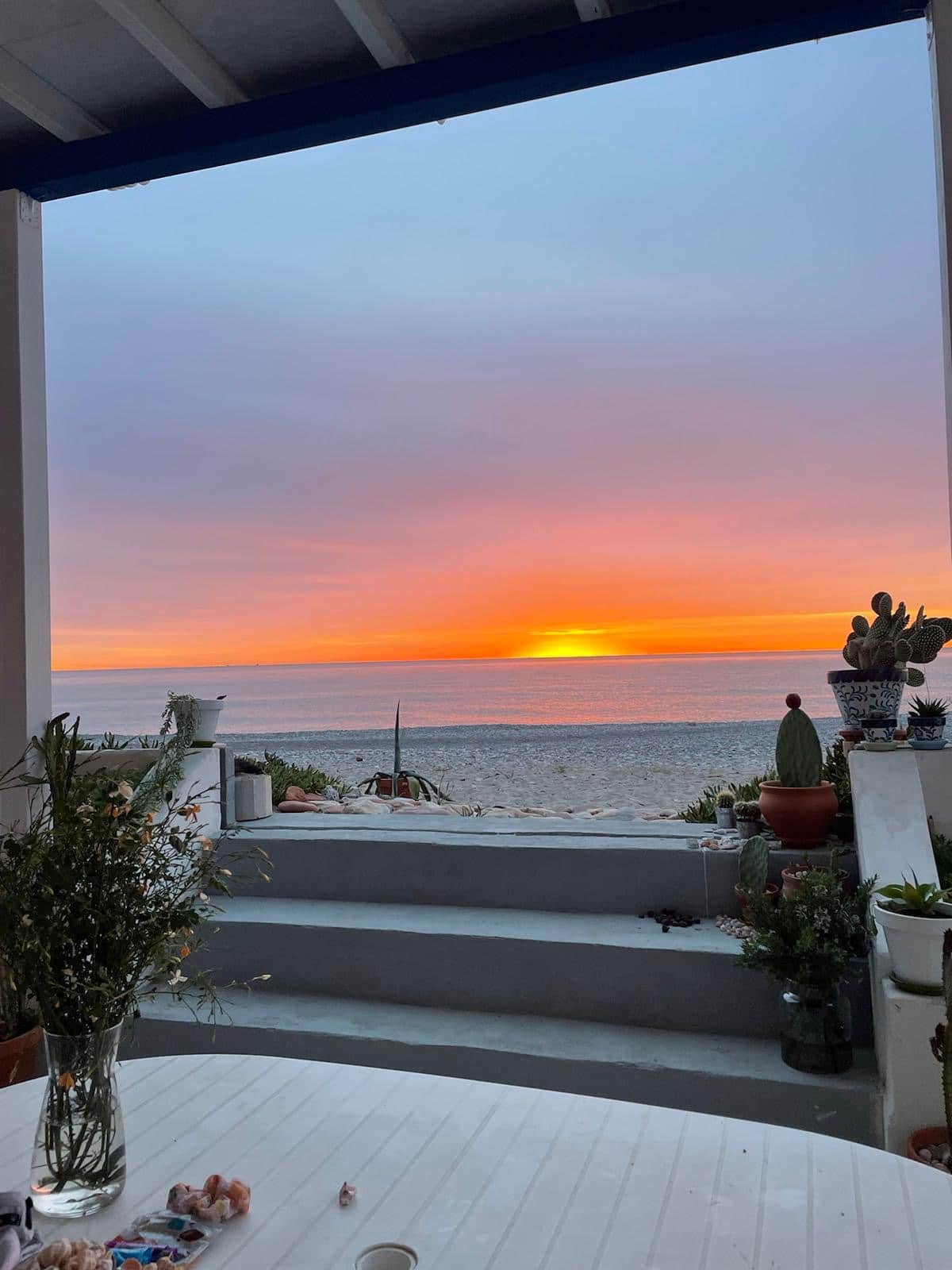 Véranda avec vue mer